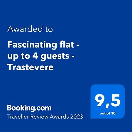 Fascinating Flat - Up To 4 Guests - Trastevere Рим Экстерьер фото
